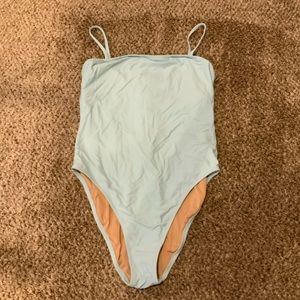 JCREW Aqua Bow Back Swimsuit